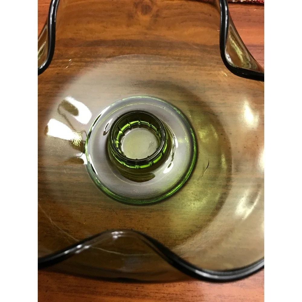 anchor hocking avocado green Ashtray 120 Ash Tray‎